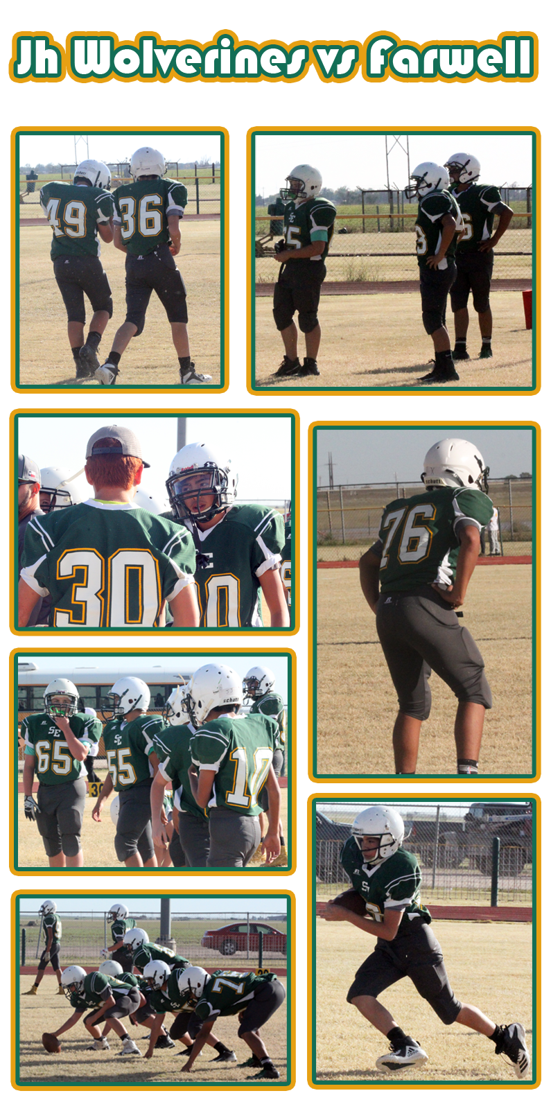 SpringlakeEarth Junior High School JH vs Farwell game